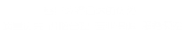 客户选择我们的优势